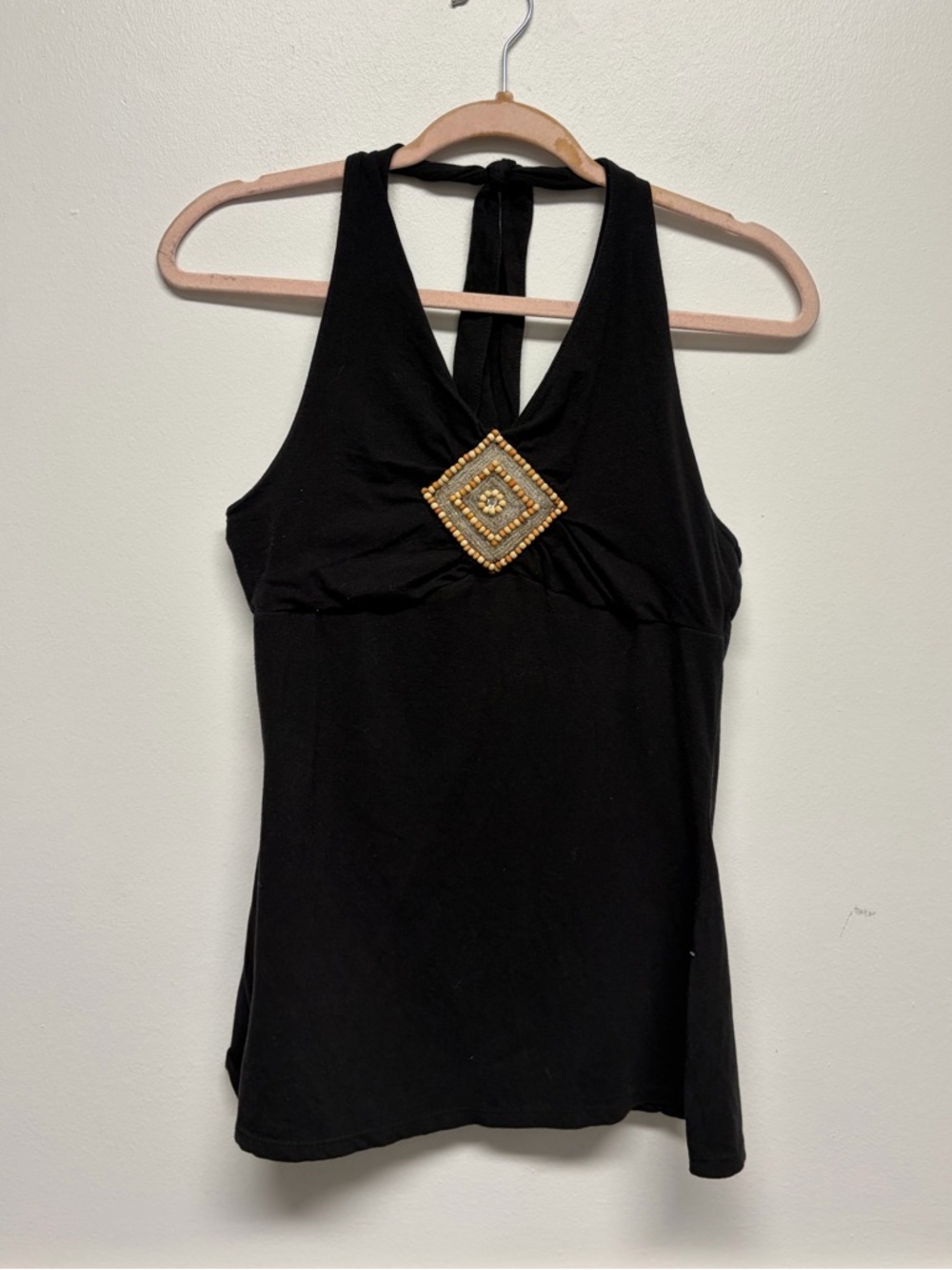 SOLD!!!!!!No Boundaries Y2K Beaded Halter Top